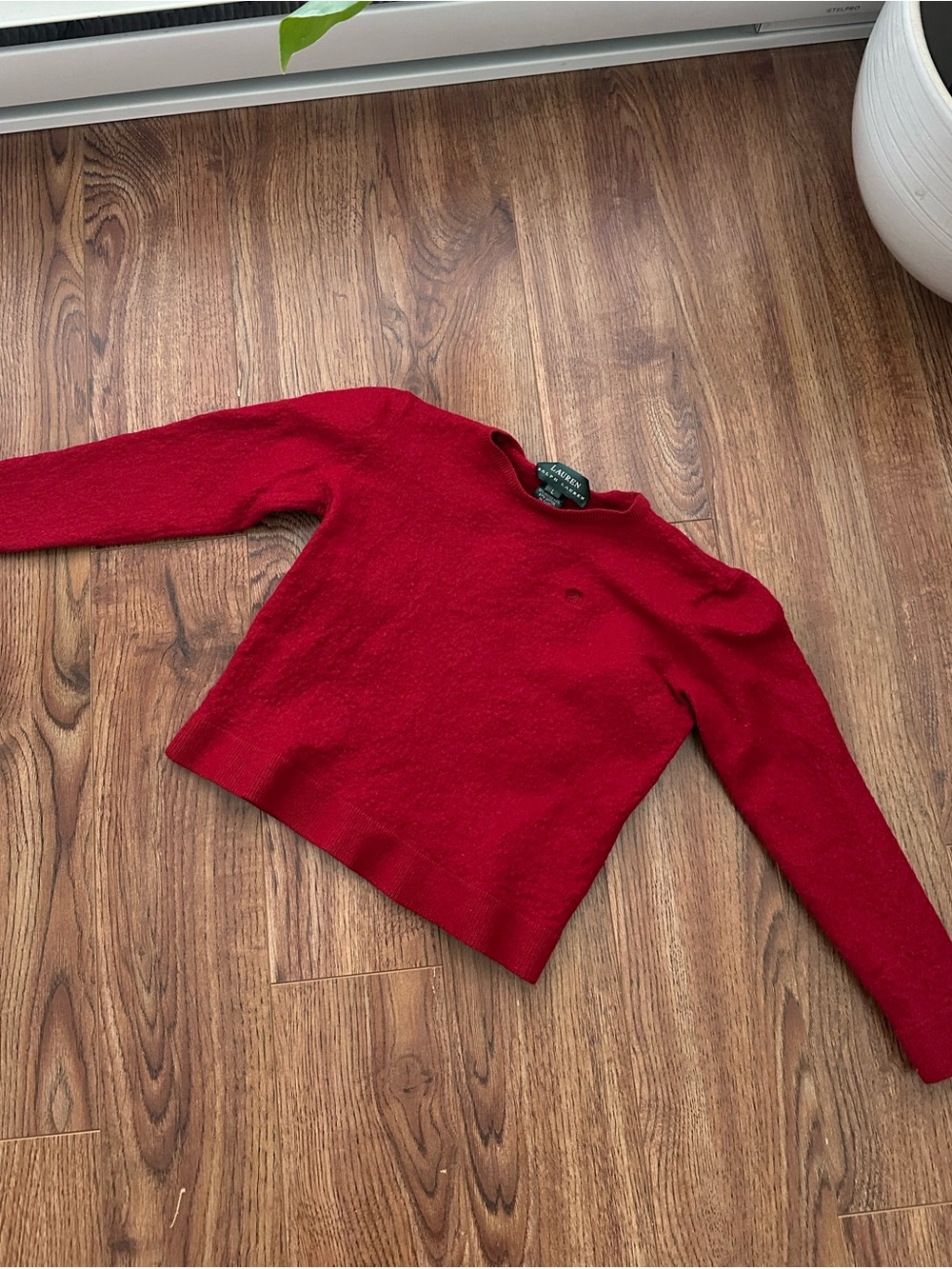 Ralph Lauren polo kids red wool sweater